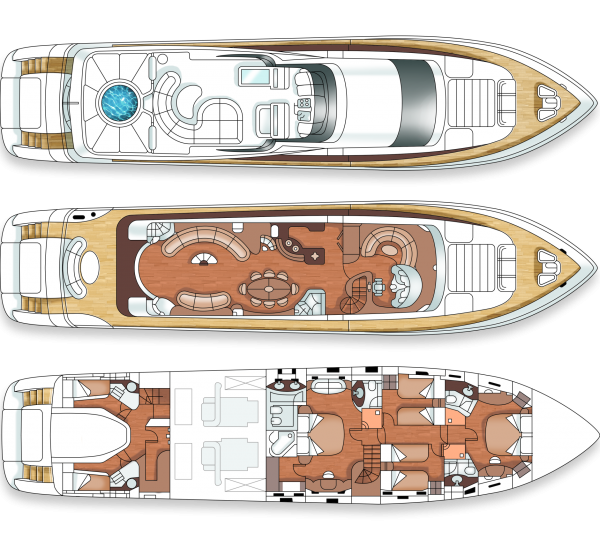 Layout Image Gallery - Motor yacht PIXEL - Layout - Layout – Luxury ...